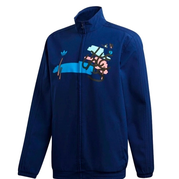 adidas Other - Adidas x Hélas Lucas Puig Skateboarding Track Jacket Men's Size Large Blue RARE